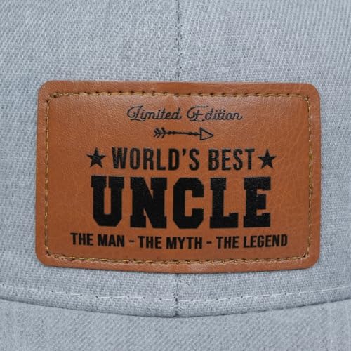 Men's Hat Gifts - Men's Cap Gifts for Father's Day Christmas Birthday Gifts Trucker Hat Leather Pattern Baseball Cap