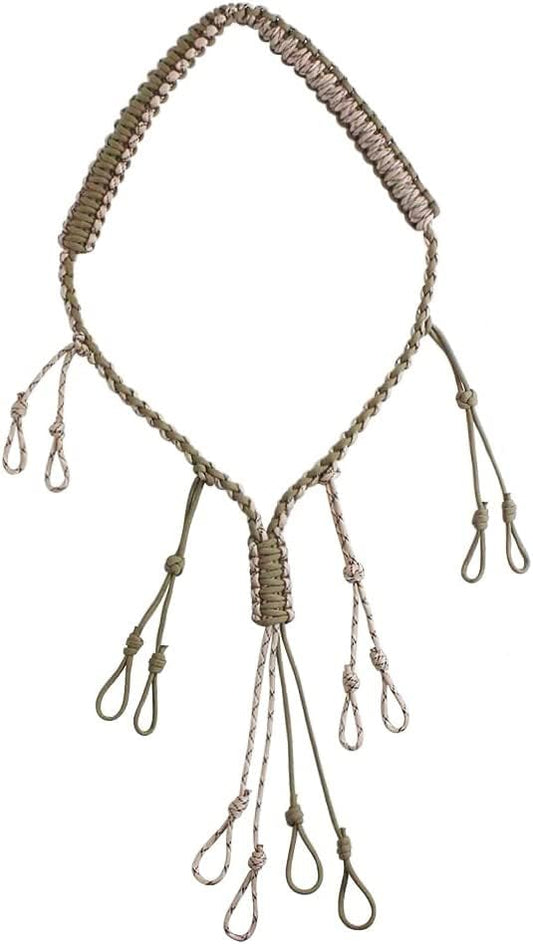 PSKOOK Duck Call Lanyard Paracord Hunting Goose Calls 12/16/20 Adjustable Loops Outdoor Predator Gear for Pheasant Waterfowl Hand Braided Necklace