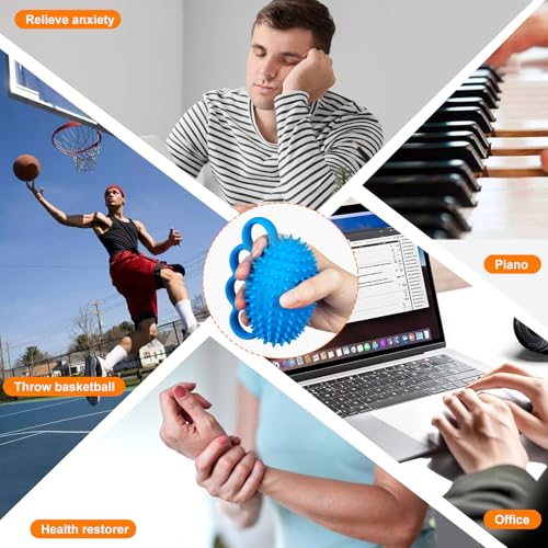 Stress Balls for Adults 2 Pack - Hand Exercise & Grip Strength Trainer