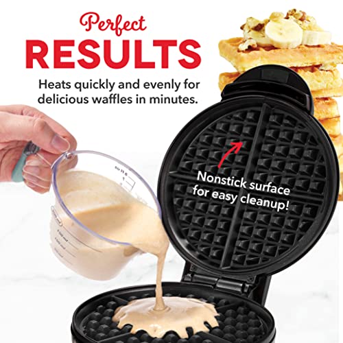 Dash Express Waffle Maker Black - 8-Inch Nonstick Electric Waffle Iron