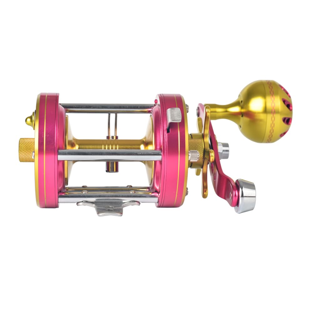 ANCIENT MARINER Albatross 6000 Catfish Reels, Conventional Round Baitcasting Reel,Pink