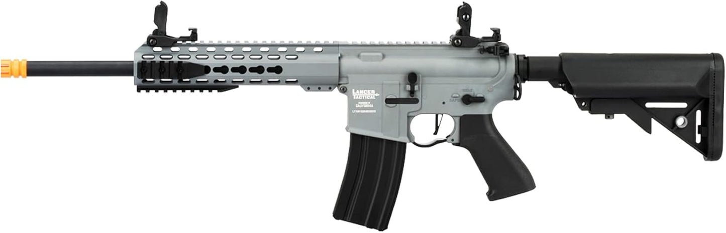 Lancer Tactical Gen 2 LT-19 Airsoft M4 Carbine 10" Electric Full/Semi-Auto Airsoft AEG Rifle, Included 6mm 0.20g BBS, Charger, and Battery
