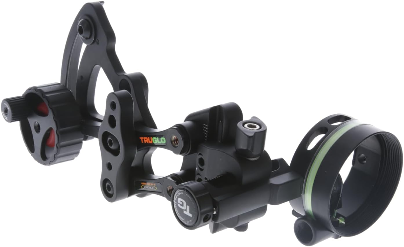 TRUGLO Range Rover Micro-Adjustable Bow Sight for Archery - Left/Right-Handed, Zero-In Dial, LED Light & Quiver Mount