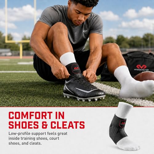 McDavid Medium/Large Ankle Brace - Low Profile Lace-Free Support for Sports & Recovery