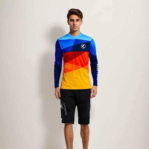 UGLY FROG FBA25 Cycling Jersey Mens,Reflective Road Bike Jersey Breathable Quick Dry Downhill MTB Wear