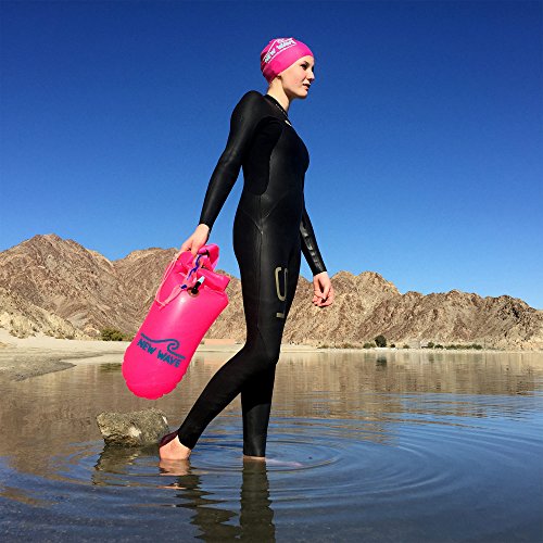 Open Water Swim Buoy with Storage and Visibility for Safety and Training