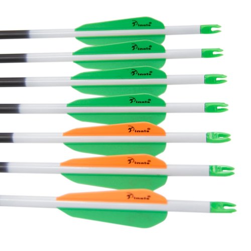QunYing Archery .204" Carbon Hunting Arrows 30 inch 300 340 350 Spine for Compound Recurve Bow 12PCS 300