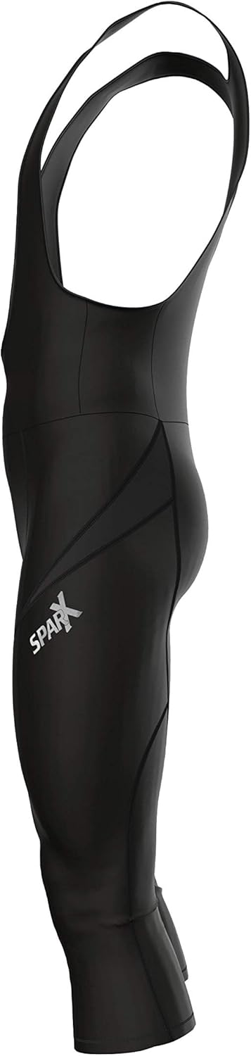 Sparx Men's Elite Super Roubaix Thermal Cycling 3/4 Bib Tights Bib Knicker Coolmax Padded