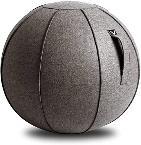 Vivora Luno Premium Ergonomic Sitting Ball Chair - Anthracite, 25-26 Inch Yoga Balance Seat for Posture & Home Office