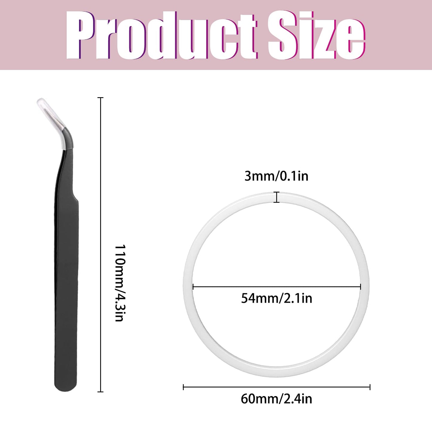 8 Pcs Replacement Gasket for Hydro Flask Wide Mouth Flip Lid Cap, for Hydro Gaskets Seals, Silicone Gasket O Ring for Water Bottle Lid, Rubber Seal Stoppers for Hydroflask Gasket Seal Rings+Tweezer