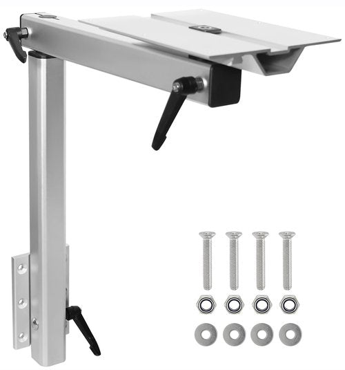 HWHongRV Upgrade Removable Table Leg Swivels 360 Degrees Premium Aluminum Alloy RV Table Leg Bracket Adjustable Accessories for Pontoon, Truck Camper, Travel Trailer (Upgrade White)