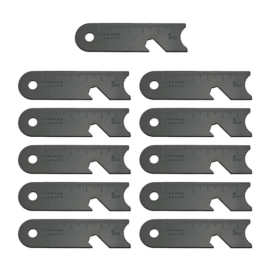 CHIYUYISEN11 Pcs Outdoor Lighter Outdoor Flint Scraper Striker Flint Fire Starter Survival Camping Flint Scraper,It's Also a Wine Opener