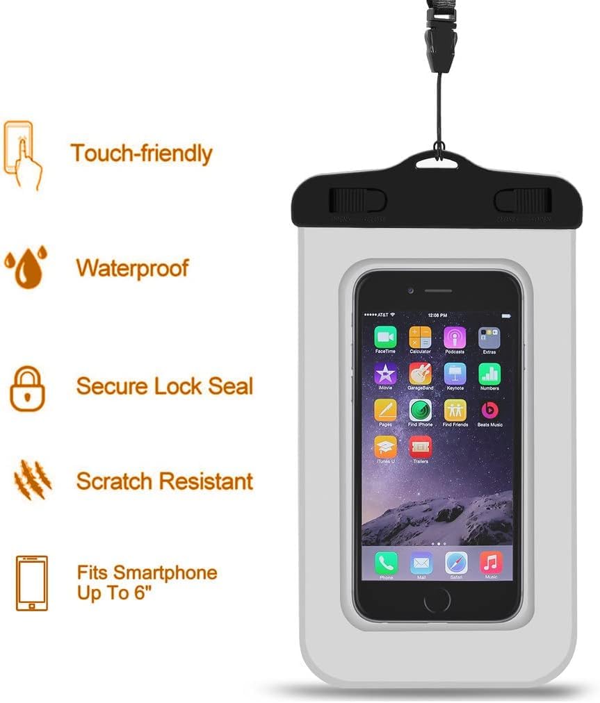 Unigear Dry Bag Waterproof, Floating and Lightweight Bags for Kayaking, Boating, Fishing, Swimming and Camping with Waterproof Phone Case