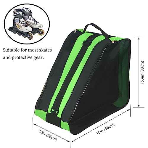 Gooyule Ice Skate Bag,Roller Skate Bags Skating Bag for Skating Enthusiast, Large Capacity Skate Bags Fit Quad Skates, Inline Skates and Most Roller Skate Accessories
