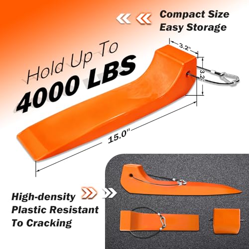 YATOINTO Tire Skates for Car Haulers Flat Beds & Wreckers - Orange 4 Pack
