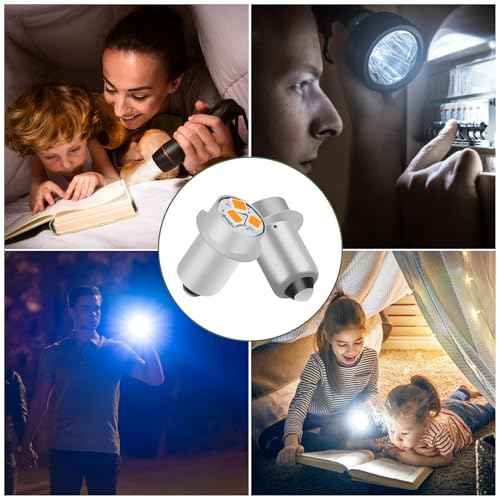 Flashlight Bulbs Replacement, Mag-Lite Led Bulb for Ryobi Craftsman Milwaukee Flashlight, 18V 19.2V LED Flashlight Bulb-3 Pack