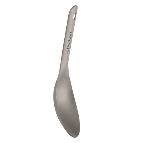 HUIOP Titanium Spoon, Ultralight, 1 Piece, Modern Style, 4.6 inches, Camping