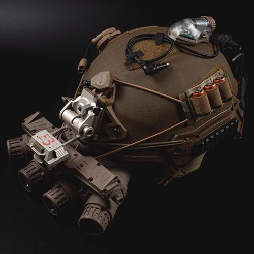 BSGB 2Pcs Tactical Helmet NVG Lanyard Elastic Storage Plate Hook Loop Elastic Battery Storage Holder Board Lanyard Night Vision Fixing Belt Strap Band Platel (CP Khaki)
