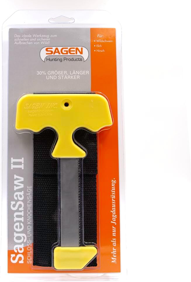 Sagen Saw II Hunter's Field Saw Pelvic Bone and Rib Splitter for Big Game Hunting-Moose, Elk, Deer, Grizzly Bear