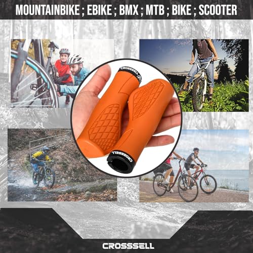 Ergonomic Bike Grips - Handlebar Grips for Mountain Bikes, Non-Slip Lock-On Grips