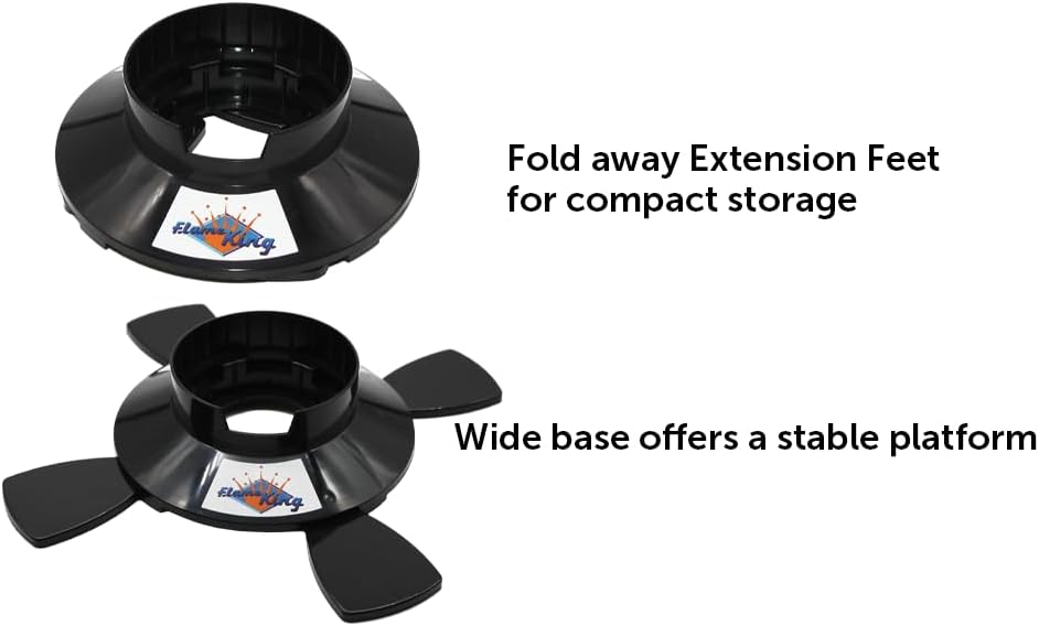 Flame King YSN1LBB Propane Base for 1LB and 1/2LB Propane Canisters for Safety and Stability