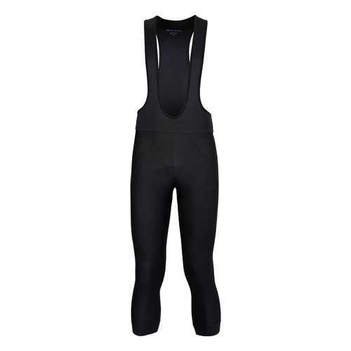 PEARL IZUMI Men's 18.75" Attack 3/4 Bib Tights, Reflective Elements with Elite Levitate Chamois & Premium Fabric, Black, Small