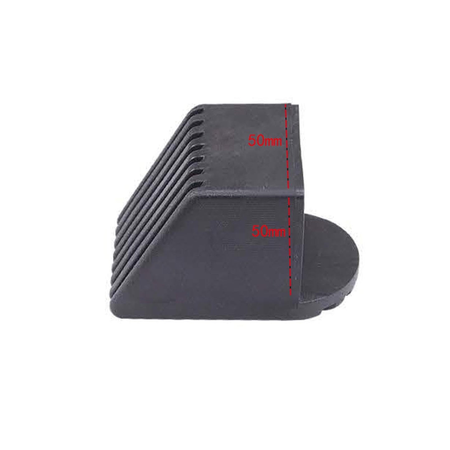 Generic 2 Pieces Fitness Equipment End Cap Gym Equipment Fitness Accessories Floor Protectors Replacement Workout Square End Cap, 50x50mm, Optional