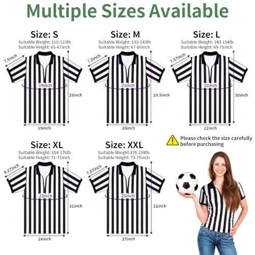 Okxiri Unisex Referee Shirt Large - Sports Officiating Uniform for Men & Women