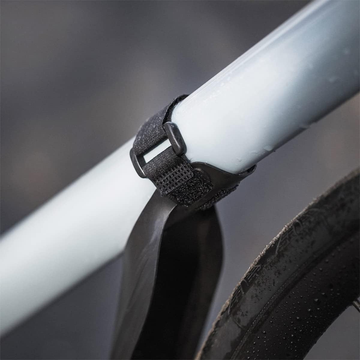 Ass Savers Bike Fender, Speed Mullet Clip On Front Mudguard/Fender, Regular for 23-47mm Tires, Cable Routing, Single 2-in-1 Velcro Strap, Easy Mounting Within Seconds