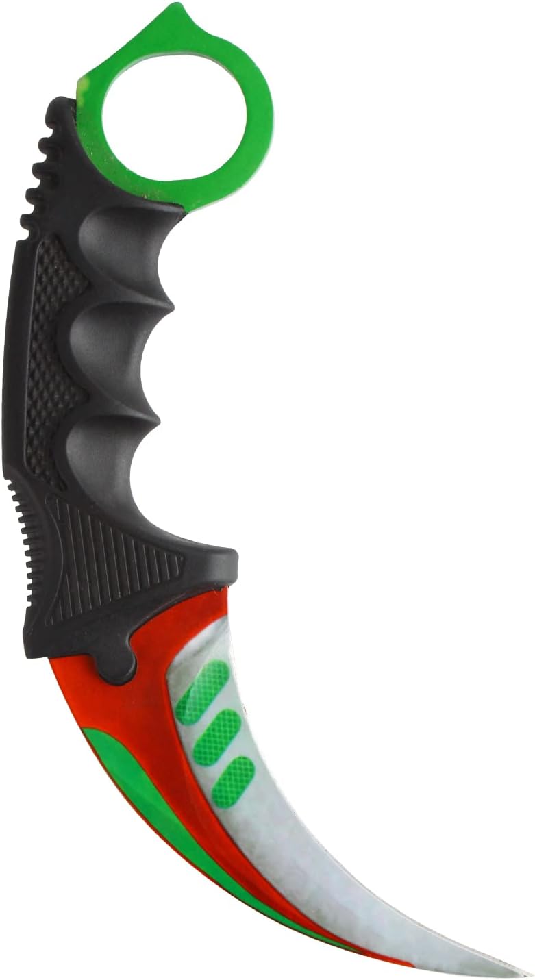 Andux Karambit Camping Hunting Tool with Cord ZD-01 (Purple-White)