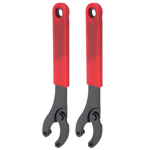 Kuuleyn 2Pcs Bicycle Center Shaft Removal Tool Eight Character Wrench Mountain Bike Fixed Gear Bottom Bracket Tool Flywheel Locking Ring Character Wrench bike tool for Biking Cycling