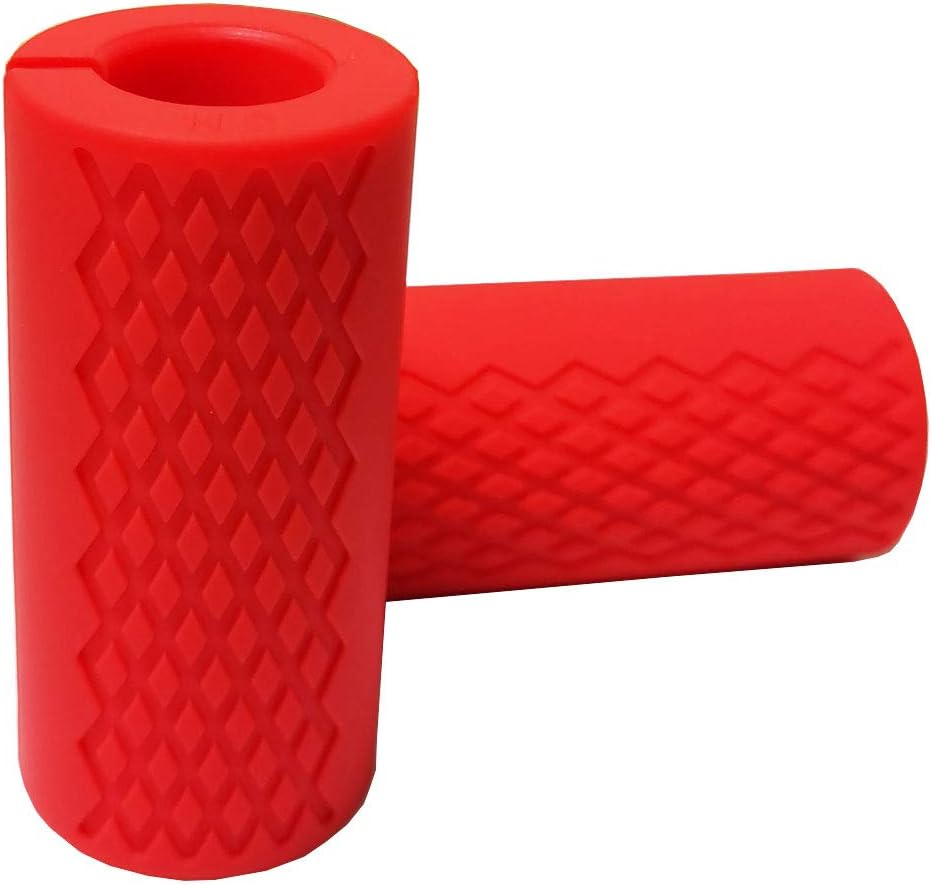 Weight Bar Grips Fit Standard Barbell, Dumbell Handles, Thick Bar Training Adapter for Weightlifting & Cable Attachments Fitness Training Rope Grips for Body Arm Forearm Builder Strength