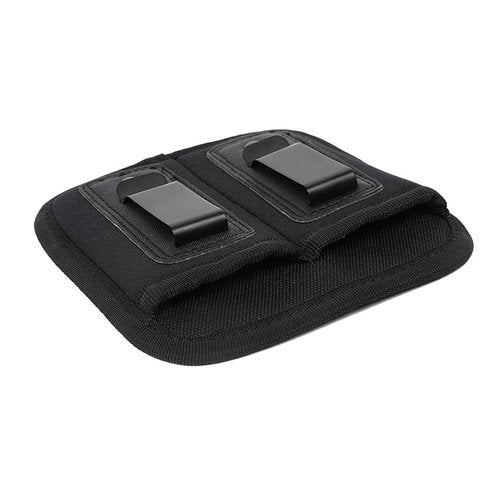 Two Slots Pistol Mag Pouch Double Stack Magazines Pouch with Belt Clips for 9mm .40 .45 .380 Glock 17 19 22 26 43 Sig P365 P320 S&W M&P Waistband Pistol Mag Holster
