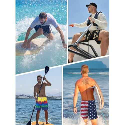 Mens Swim Trunks Board Shorts Swim Shorts Quick Dry 9 Inch Beach Swimwear