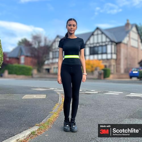 Salzmann Multi-Purpose Reflective Running Belt - Adjustable High-Visibility Strap - Made with 3M Scotchlite