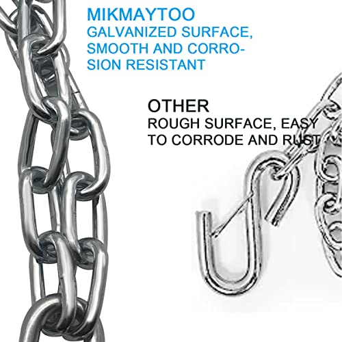 M5 22-Inch Trailer Safety Chain with Locking Carabiners - Grade 30, 1000lb Capacity