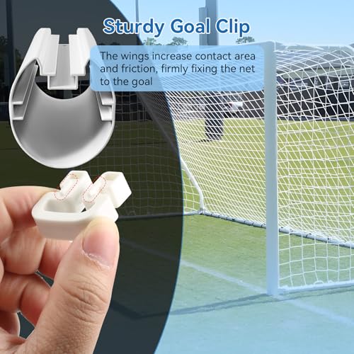 100 Soccer Net Clips Durable Nylon Goal Lock Fasteners for Soccer Goal Systems