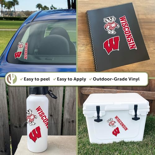 Wisconsin Badgers Sticker Decal - College Sports Fan Vinyl