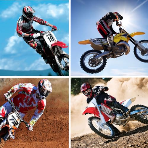 Motorcycle ATV Dirt Bike Goggles 2-Pack with Color and Clear Lenses