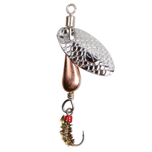 Trout Spinners, Fly Trout Fishing Lures for Bass Salmon Pike, Fishing Spinner Kit Smallmouth Bass Lures with Brass Spinner for Lake River Fishing (Style A-0.1oz/5PCS)