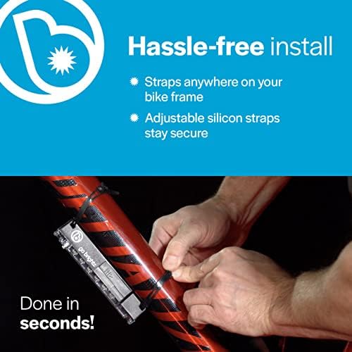 GoBrightz LED Bike Frame Light - Night Riding Underglow Light Bar with 4 Modes - Cool Bicycle Lights for Kids & Adults