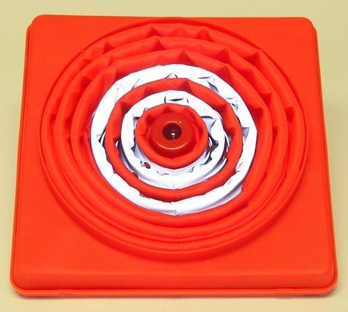 Eurow Reflective Collapsible Safety Cone, LED Light with 3 Modes, High-Visibility Orange, Reflective Stripes, Compact Folding Design for Roadside Emergencies, Traffic Control, and Work Zones, 28-Inch