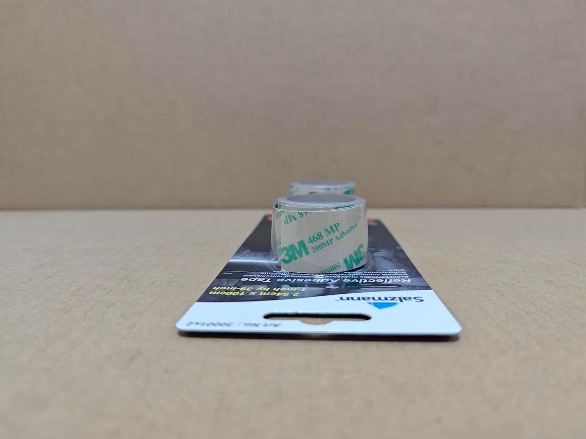 Salzmann Reflective Tape - Universal High Visibility Tape for Backpacks, Helmets, Bikes, Cars, etc. - Made with 3M Scotchlite
