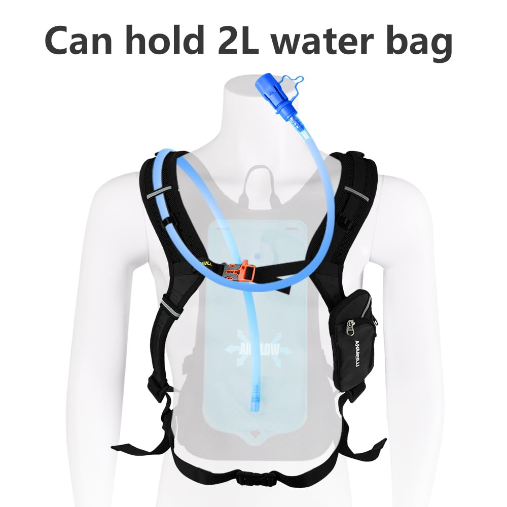 ANMEILU Outdoor Cycling Hydration Pack, 18L Bicycle Backpack, Black, Adjustable Straps, Hiking, Cycling, Mountain Trekking