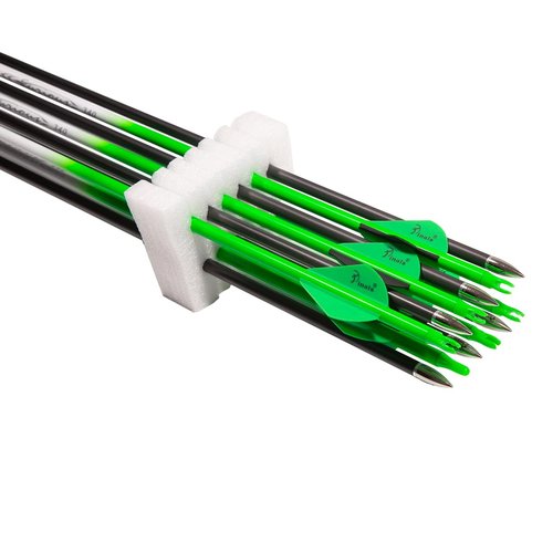 QunYing Archery Carbon Arrow 28 29 30 inch 300 340 350 400 Spine Practice Hunting Arrows for Compound Recurve Bow 12PCS Spine 300