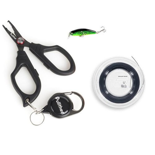 Pullther fishing Stainless Steel Fishing Pliers,Teflon Coating,Hook Remover,Fish Pliers with Retractor,Braided Line,Fishing Tools for Saltwater Freshwater.
