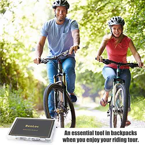 Bike Tire Repair Kit - Bycicle Inner Tube Puncture Patch Kits with 32PCS Vulcanizing Patches,Metal Rasp, for Motorcycle BMX Cycling MTB Road Mountain Bicycle Z7