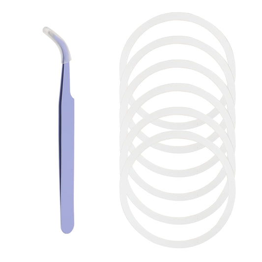 6pcs Silicone Gasket Replacement for Hydro Flask Wide Mouth Flip Lid Bottles, 2 Inch Replacement O Ring for 12/16/24/32/40oz Lid, with Tweezers