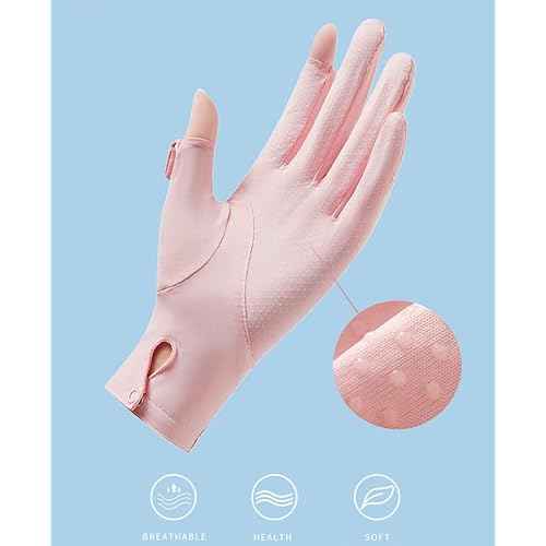 FGSS Summer Sunblock Gloves UV Protection Non-Slip Touchscreen Driving Gloves for Women Cyling Riding Outdoor