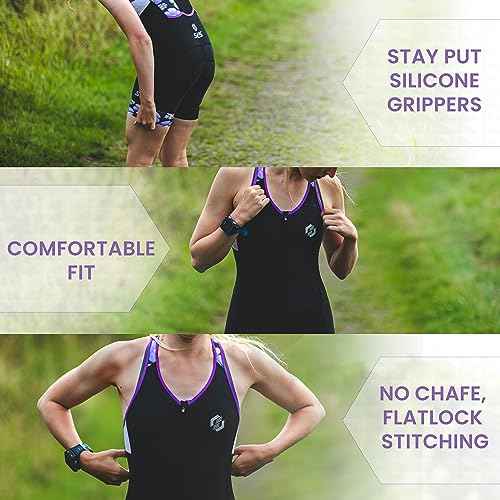 Triathlon Suits Women - One Piece Tri Suit Women with Comfortable and Durable FRT Fabric